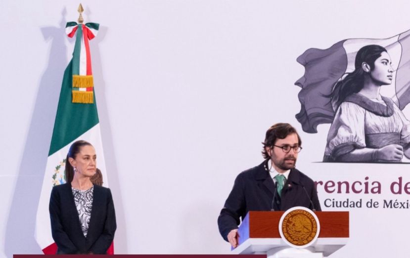 La Presidenta Claudia Sheinbaum Pardo y Alejandro Svarch.