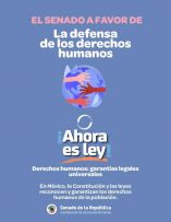 Senado defiende los derechos humanos