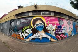 Promueven con arte urbano la cultura de donación